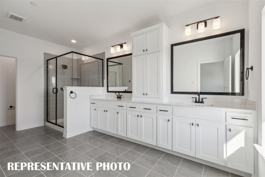 No shortage of style of space in this owner's bath built for two! REPRESENTATIVE PHOTO No shortage of style of space in this owner's bath built for two! REPRESENTATIVE PHOTO