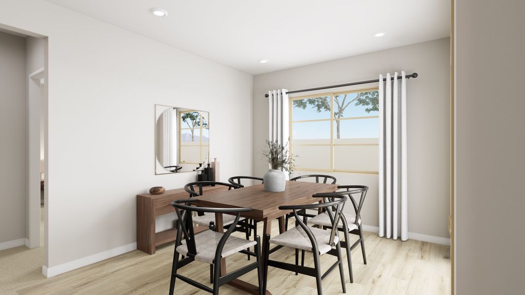 Representative furnished interior of a home built from the Elden Plan 4505 by Tri Pointe Homes in Waterston Central, Gilbert (Image 18).