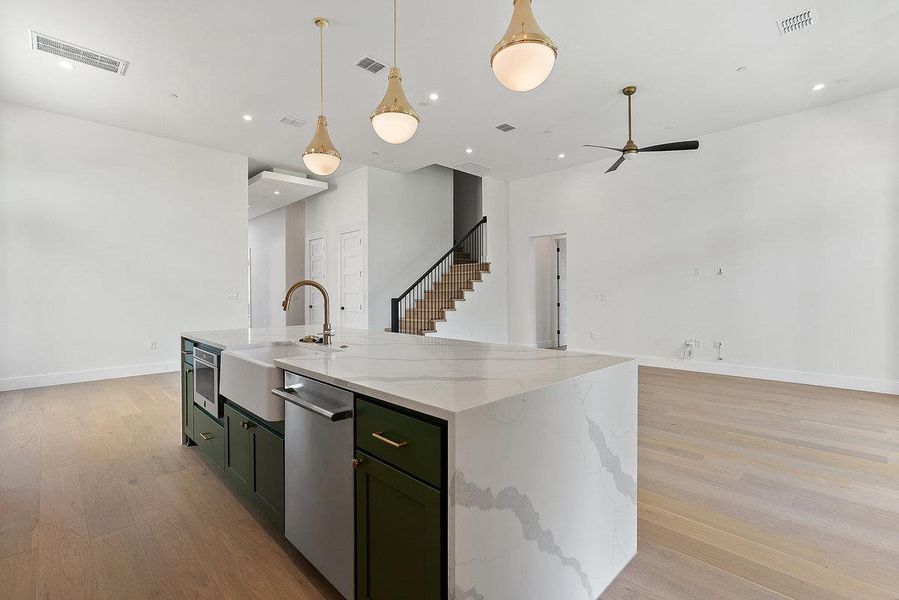 Furnished interior view inside a new home in Milky Way at River Place, Austin (Image 9).