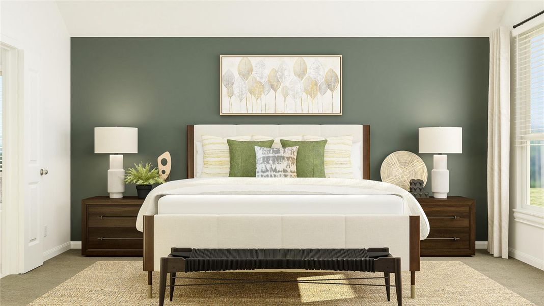 Furnished interior view inside a new home in Lively Ranch: Brookstone Collection, Georgetown (Image 8).