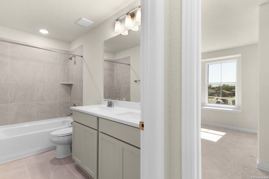 Furnished interior view inside a new home in Casinas at Gruene, New Braunfels (Image 4).