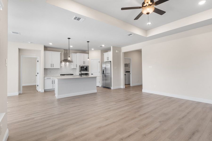 Representative unfurnished interior of a home built from the The Holly F by Davidson Homes LLC in Saddle Creek Ranch, Cibolo (Image 14). Representative unfurnished interior of a home built from the The Holly F by Davidson Homes LLC in Saddle Creek Ranch, Cibolo (Image 14).