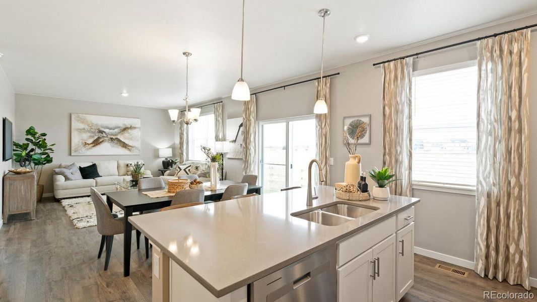 Furnished interior view inside a new home in Fossil Creek Ranch, Windsor (Image 12).