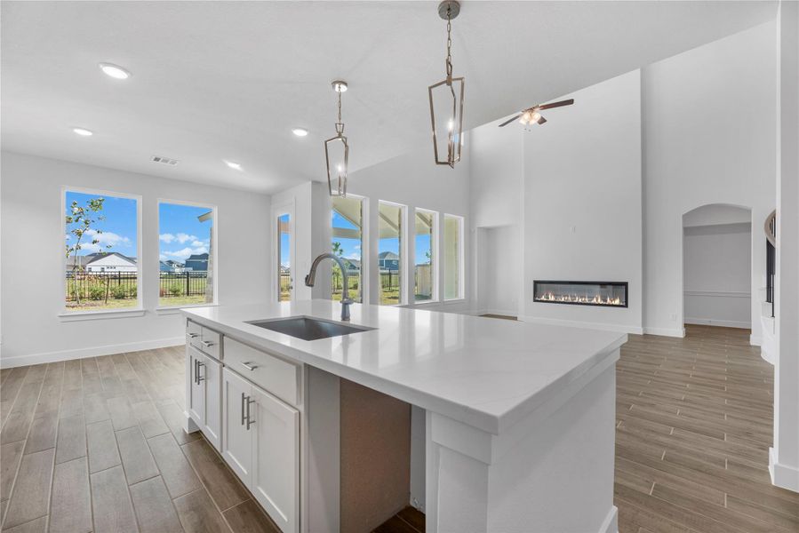 Furnished interior view inside a new home in Fulshear Lakes, Fulshear (Image 5). Furnished interior view inside a new home in Fulshear Lakes, Fulshear (Image 5).