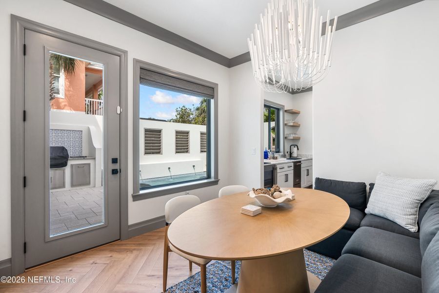 Furnished interior view inside a new home in , Palm Coast (Image 82).