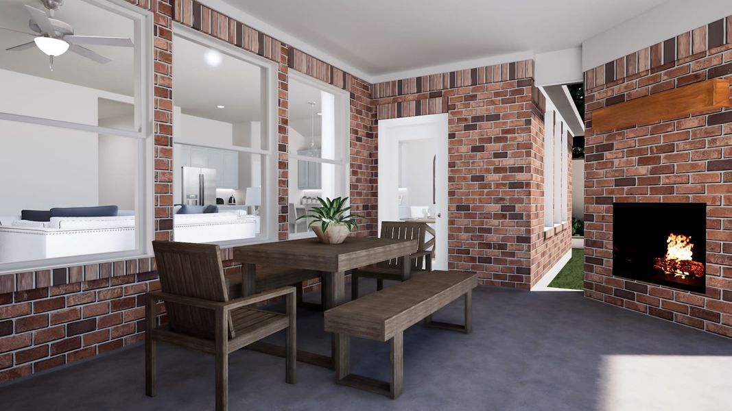 Representative furnished interior of a home built from the Bryson by Tri Pointe Homes in Painted Tree, McKinney (Image 26).
