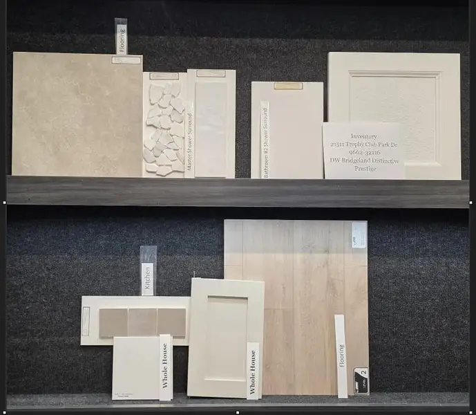 Sample of building materials used in homes in Del Webb Bridgeland, Hockley (Image 19).