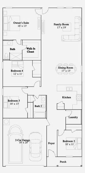 2D floor plan layout of this home in Sunterra, Katy, TX (Image 2). 2D floor plan layout of this home in Sunterra, Katy, TX (Image 2).