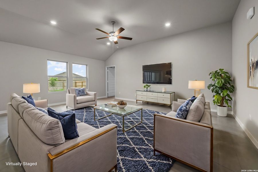 Furnished interior view inside a new home in Paloma Park, Converse (Image 6).