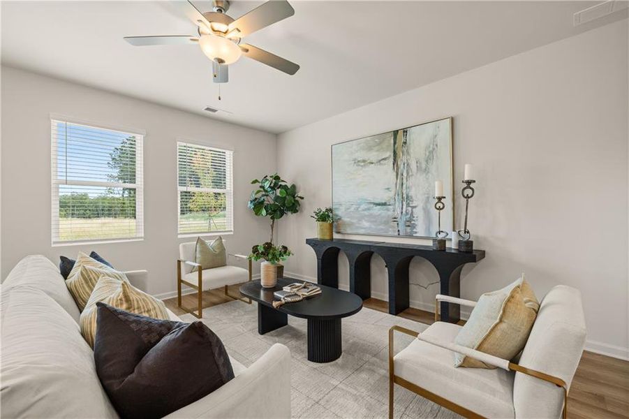 Furnished interior view inside a new home in Walden Park - The Retreat, Jonesboro (Image 43).