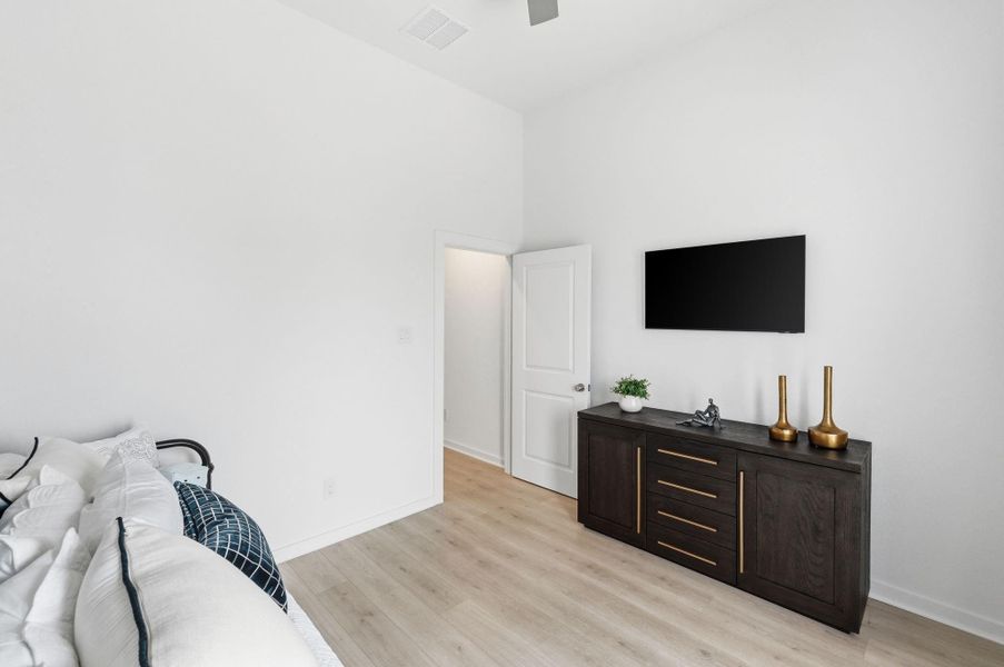 Furnished interior view inside a new home in Bridgeland Central, Cypress (Image 15).