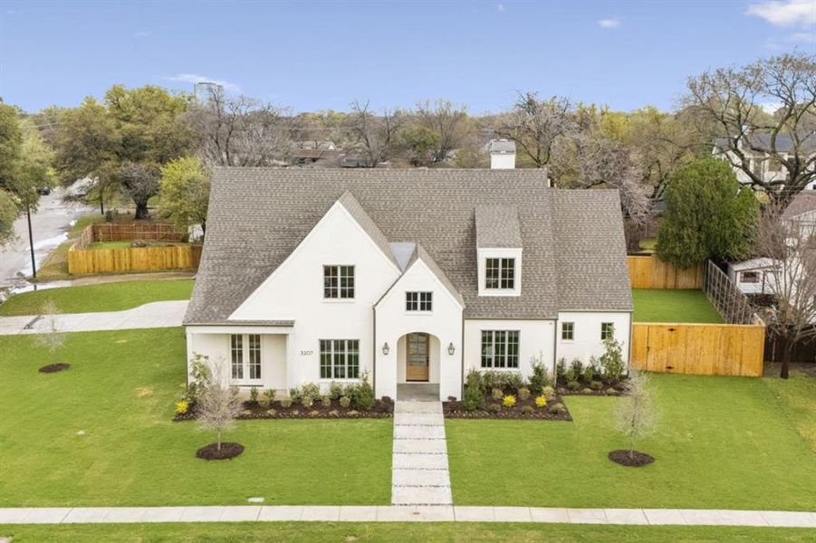 Front exterior of a new home in , Dallas, TX, highlighting curb appeal (Image 24).