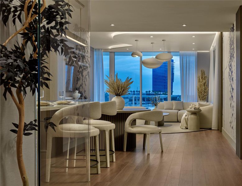 Furnished interior view inside a new home in , Fort Lauderdale (Image 8). Furnished interior view inside a new home in , Fort Lauderdale (Image 8).