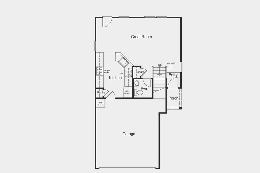 2D floor plan layout for the Plan 1389 by KB Home in Medina Crossing - Villa Collection, Von Ormy, TX (Image 4). 2D floor plan layout for the Plan 1389 by KB Home in Medina Crossing - Villa Collection, Von Ormy, TX (Image 4).