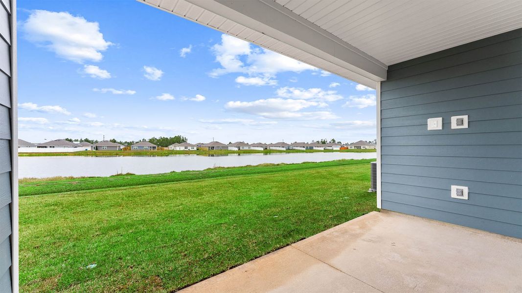 Exterior details and patio area of a home in Hodges Bayou Plantation, Panama City (Image 22).