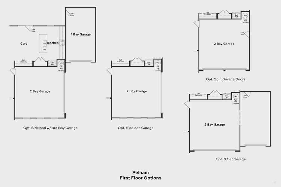 2D floor plan layout for the Pelham by DRB Homes in Station Pointe Phase 2, Angier, NC (Image 26).