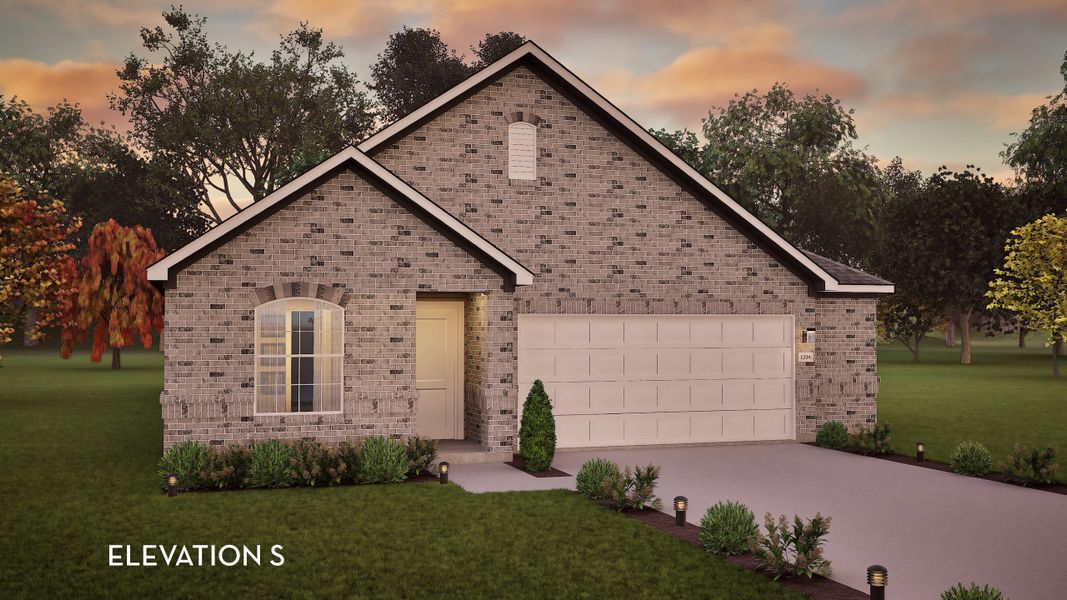 Representative exterior photo of a completed home built from the Aquila by CastleRock Communities in Sagebrook, Argyle, TX (Image 16). Representative exterior photo of a completed home built from the Aquila by CastleRock Communities in Sagebrook, Argyle, TX (Image 16).