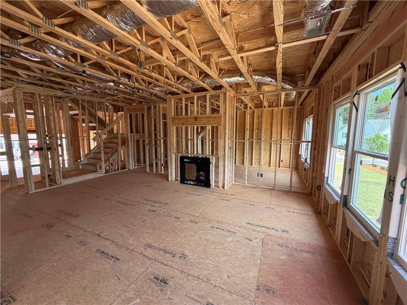 In-progress construction of a new home in Arbors at Richland Creek, Buford, GA (Image 53). In-progress construction of a new home in Arbors at Richland Creek, Buford, GA (Image 53).