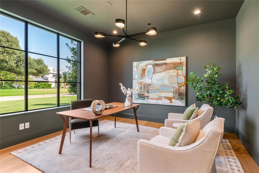 Furnished interior view inside a new home in , Dallas (Image 34). Furnished interior view inside a new home in , Dallas (Image 34).