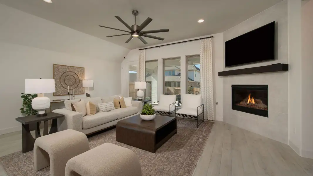 Furnished interior view inside a new home in Silo Mills, Cleburne (Image 125). Furnished interior view inside a new home in Silo Mills, Cleburne (Image 125).