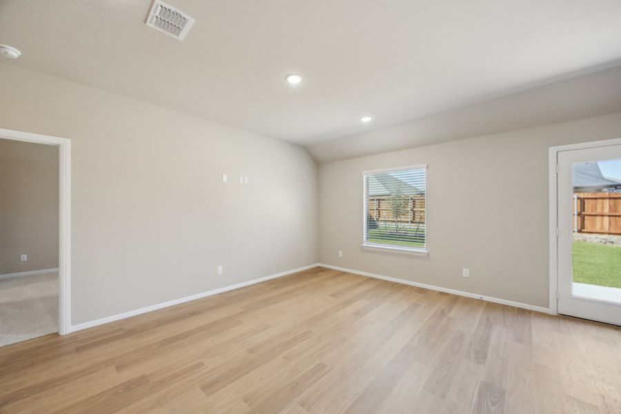 Living Room in the Harper home plan by Trophy Signature Homes – REPRESENTATIVE PHOTO