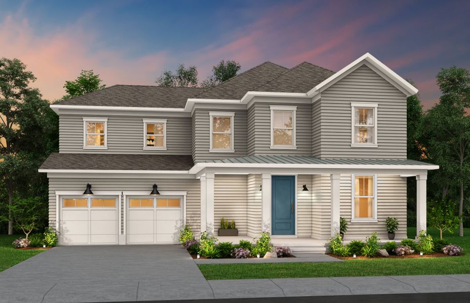 Representative exterior photo of a completed home built from the Waterstone by Pulte Homes in Waterside at Pine Island, Columbia, SC (Image 20). Representative exterior photo of a completed home built from the Waterstone by Pulte Homes in Waterside at Pine Island, Columbia, SC (Image 20).