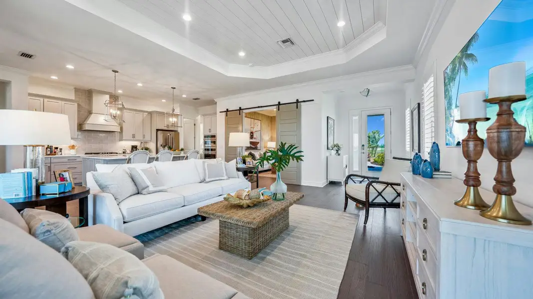 Furnished interior view inside a new home in Vistera of Venice Real Estate and Homes for Sale in Venice, FL - Neal Communities, Venice (Image 6). Furnished interior view inside a new home in Vistera of Venice Real Estate and Homes for Sale in Venice, FL - Neal Communities, Venice (Image 6).