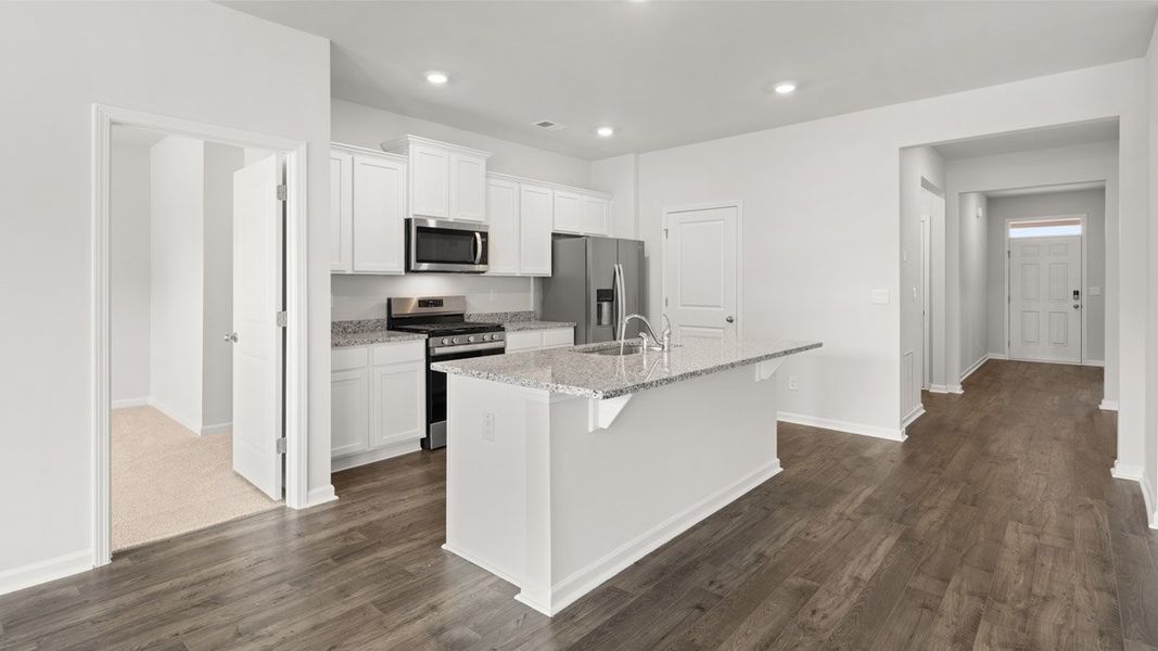 Furnished interior view inside a new home in The Abbey at Trolley Run Station, Aiken (Image 6).