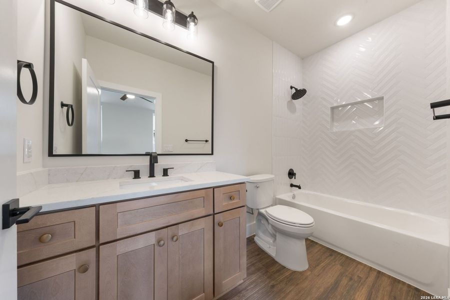 Furnished interior view inside a new home in , San Antonio (Image 41).