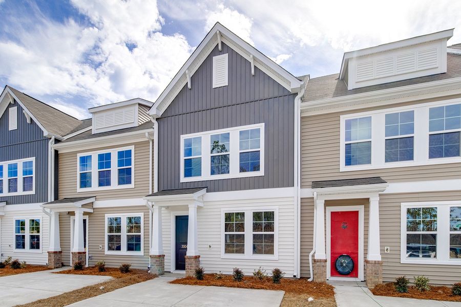 Front exterior of a new home in Astoria, Columbia, SC, highlighting curb appeal (Image 18).