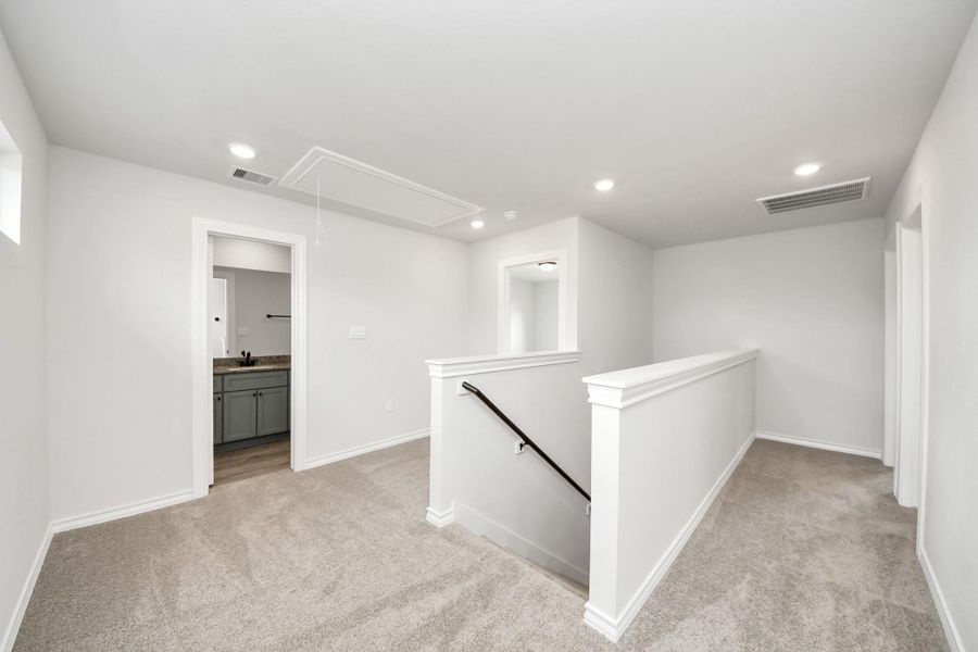 Spacious, unfurnished interior of a new home in The Enclave at Spring Branch, Montgomery (Image 11). Spacious, unfurnished interior of a new home in The Enclave at Spring Branch, Montgomery (Image 11).