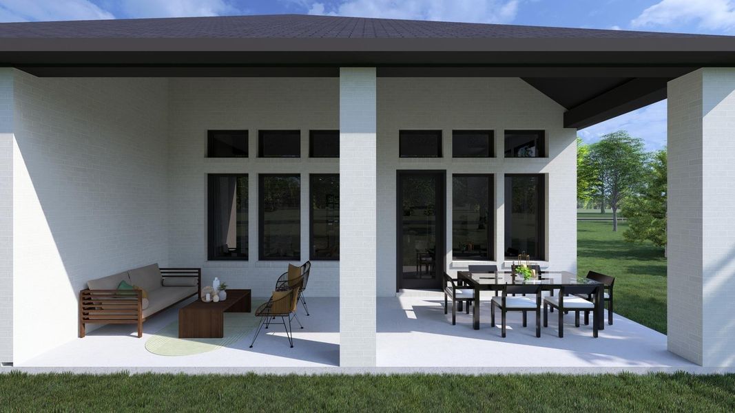 The Rainier Outdoor Living Area Virtually Staged The Rainier Outdoor Living Area Virtually Staged