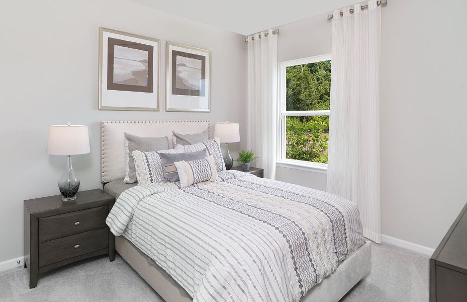 Secondary bedrooms offer space to relax