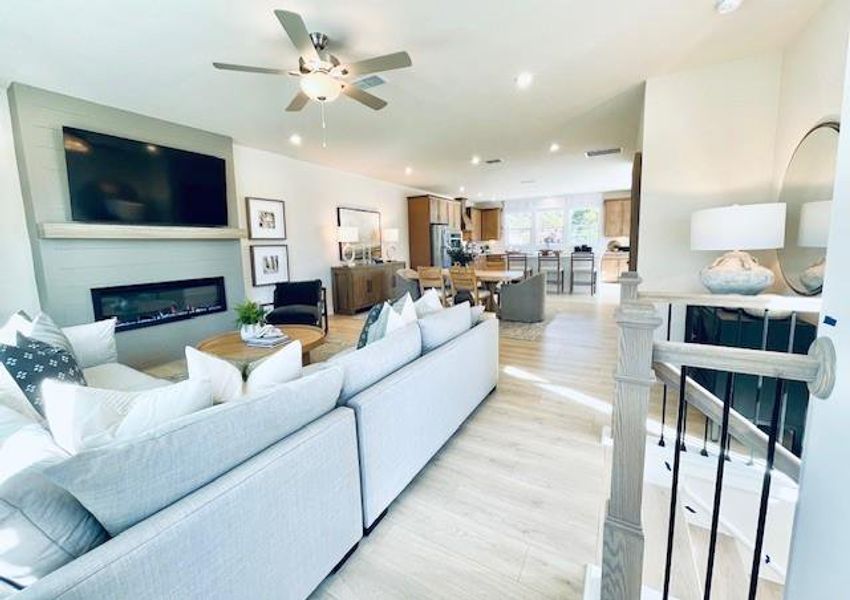 Furnished interior view inside a new home in Towne Village at Suwanee Dam, Sugar Hill (Image 24).