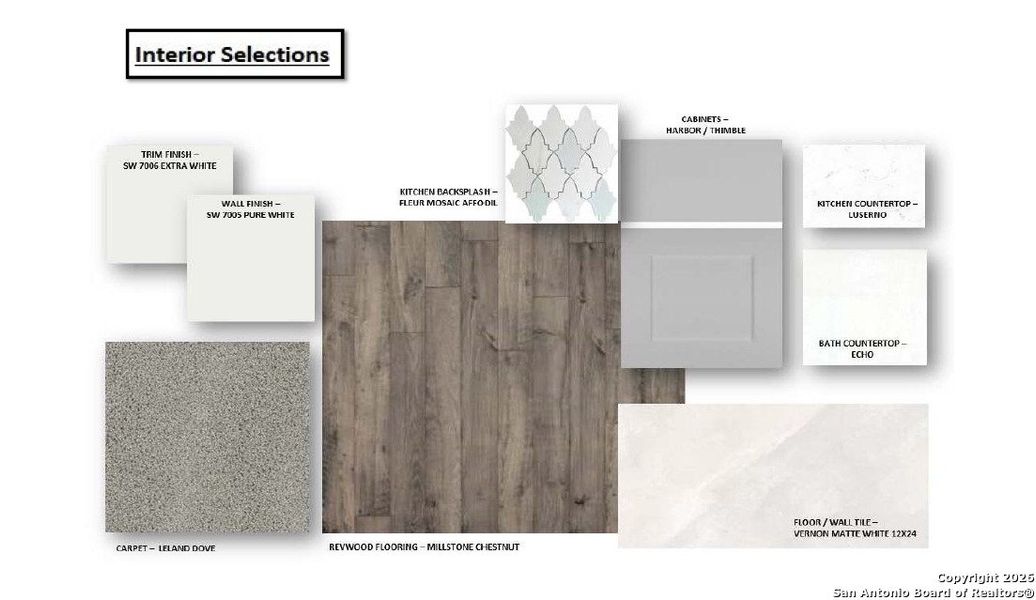 Sample of building materials used in homes in Homestead 65', Schertz (Image 27).