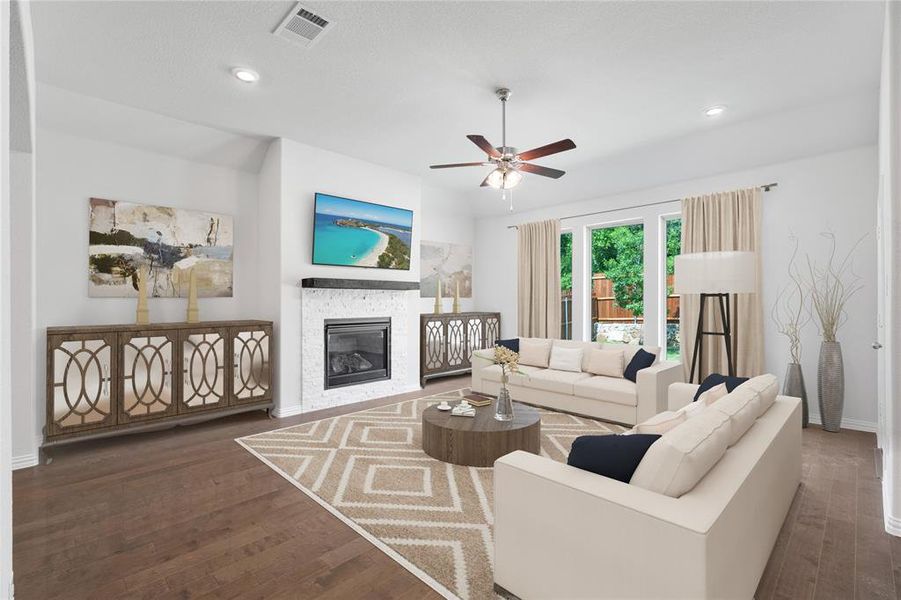 Beazer Homes Enclave at Legacy Hills Driftwood Floorplan. This is not a photo of the actual home, but is a photo of the Driftwood floorplan.