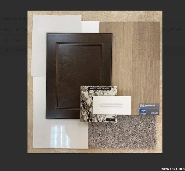 Sample of building materials used in homes in Hickory Ridge, Elmendorf (Image 30). Sample of building materials used in homes in Hickory Ridge, Elmendorf (Image 30).