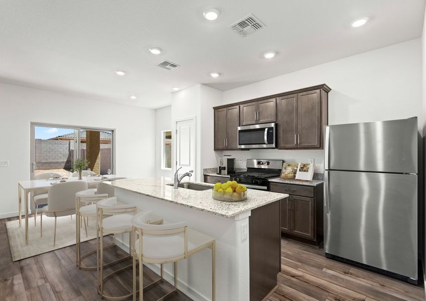 Enjoy a quick meal at the spacious breakfast bar.