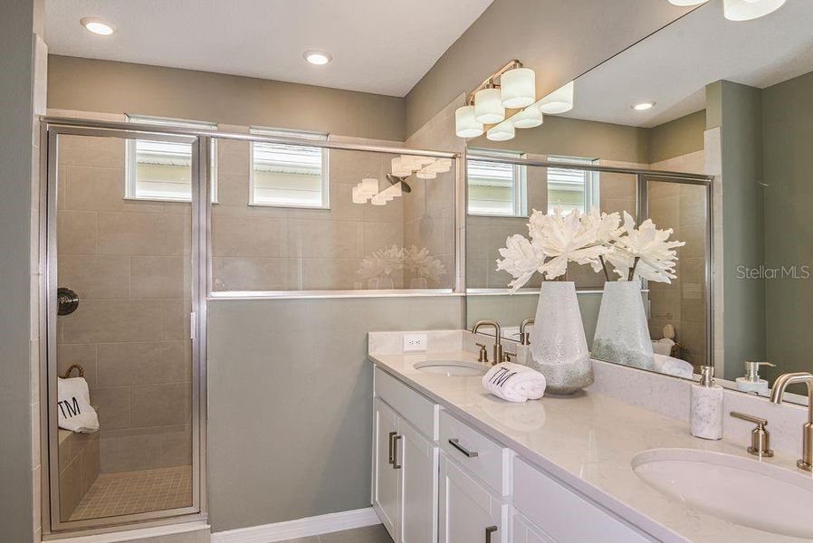 Furnished interior view inside a new home in Harvest at Ovation, Winter Garden (Image 9).