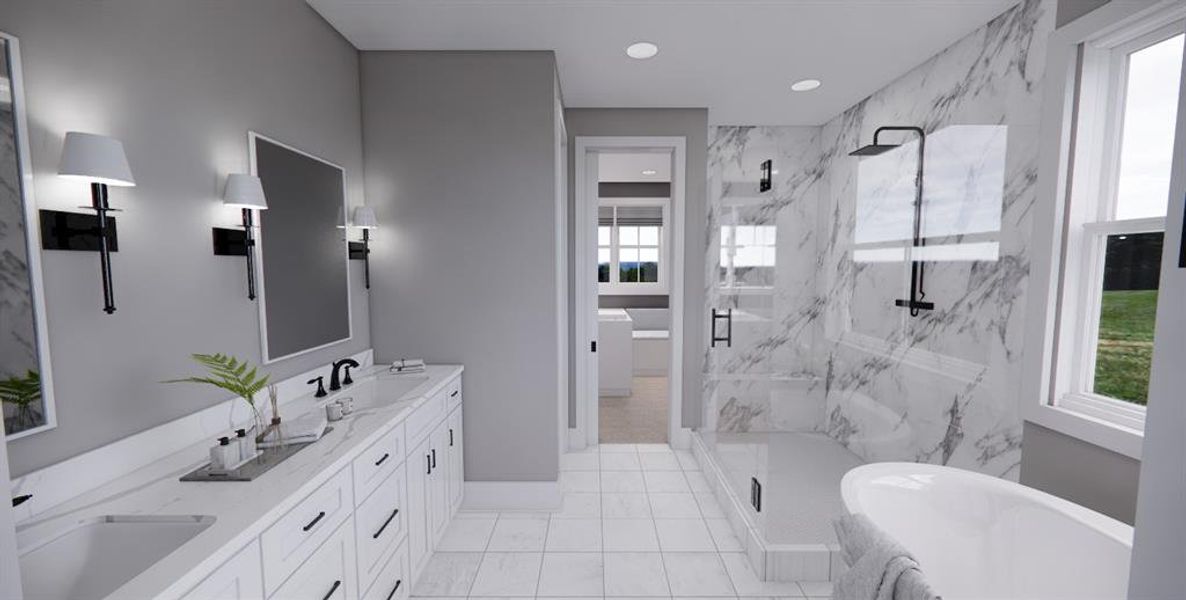 Furnished interior view inside a new home in , Dripping Springs (Image 18).