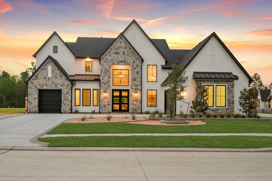 Front exterior of a new home in Colton, Todd Mission, TX, highlighting curb appeal (Image 1). Front exterior of a new home in Colton, Todd Mission, TX, highlighting curb appeal (Image 1).