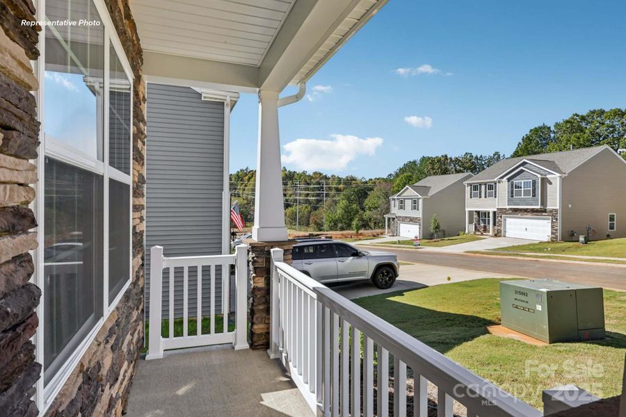 Exterior details and patio area of a home in The Falls at Newton, Newton (Image 3). Exterior details and patio area of a home in The Falls at Newton, Newton (Image 3).