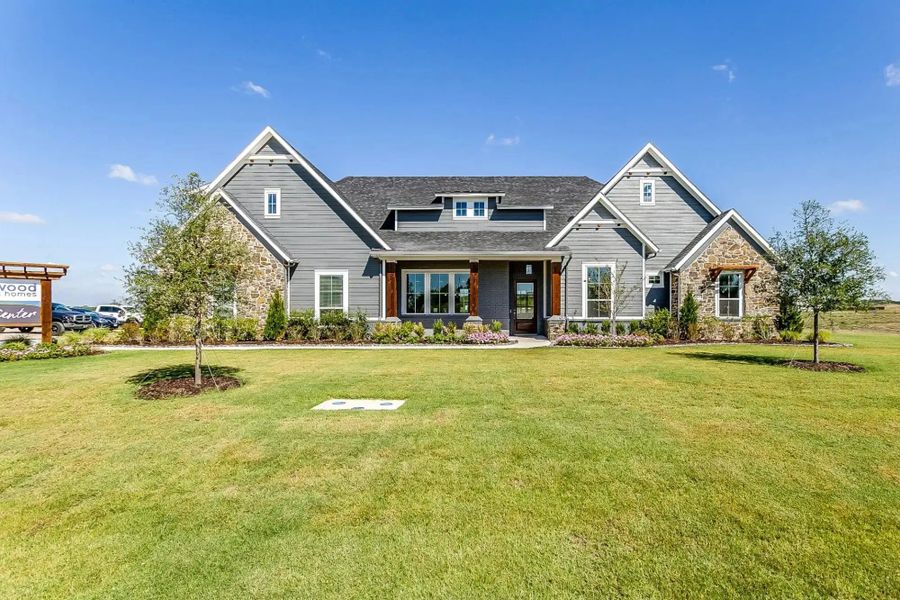 Representative exterior photo of a completed home built from the The Avery by Elmwood Custom Homes in Aledo Heights, Aledo, TX (Image 5).