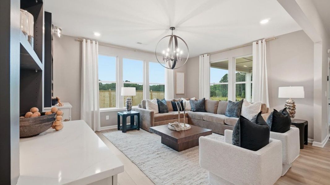 Representative furnished interior of a home built from the Stonefield - Side Entry by DRB Homes in Brighton, Locust Grove (Image 19).