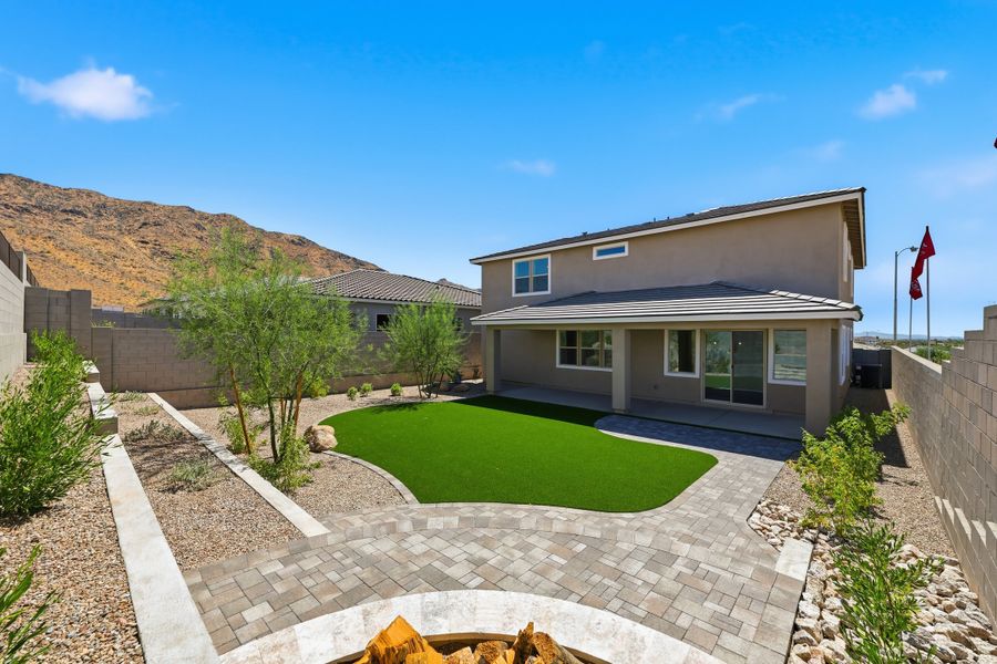 Exterior details and patio area of a home in Sanctuary, Phoenix (Image 3). Exterior details and patio area of a home in Sanctuary, Phoenix (Image 3).