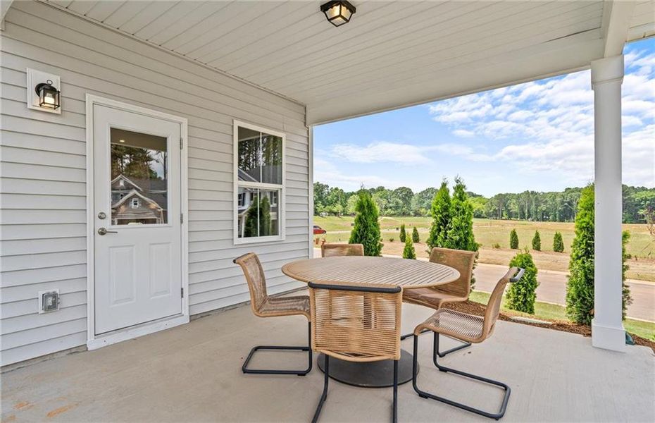 Exterior details and patio area of a home in Briar Creek, Atlanta (Image 19).