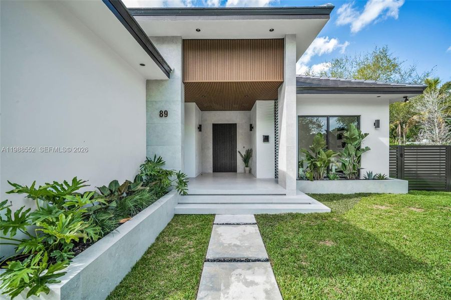 Exterior details and patio area of a home in , Miami Shores (Image 3).