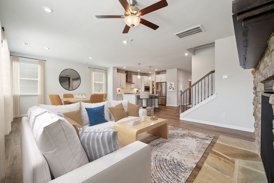 Representative furnished interior of a home built from the The Idlewild by Stanley Martin Homes in Green Tree Place, Anderson (Image 11).