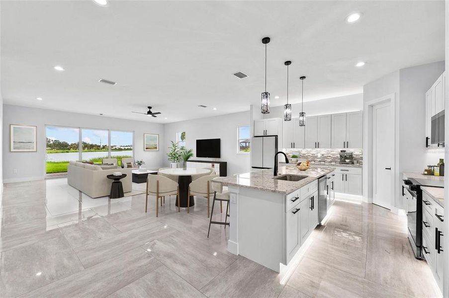 Furnished interior view inside a new home in , Palmetto (Image 8). Furnished interior view inside a new home in , Palmetto (Image 8).