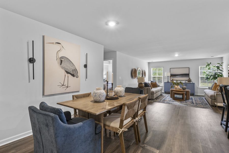 Representative furnished interior of a home built from the Magnolia by McGuinn Homes in Crystal Downs, Sumter (Image 6).